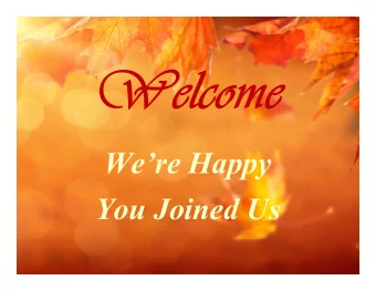 Were Happy  You Joined Us  Order of Service  October 04, 2020  Eighteenth Sunday after Pentecost