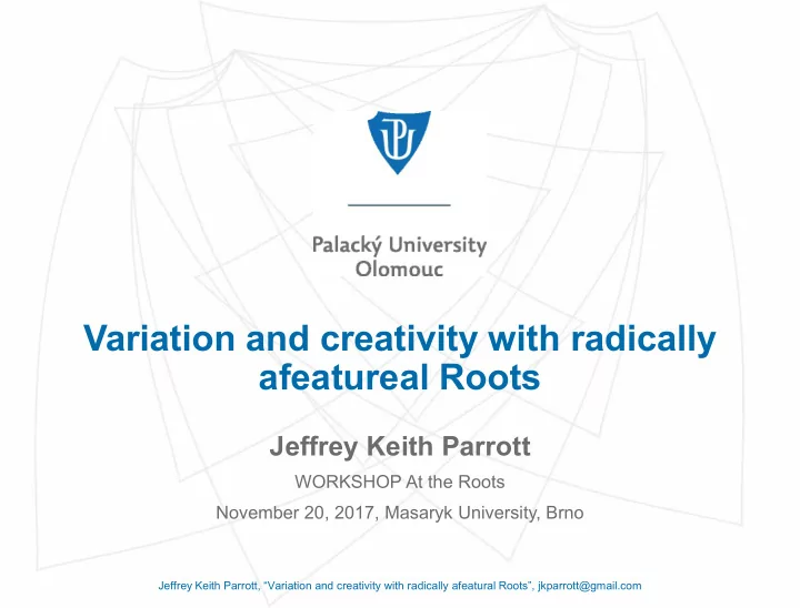 variation and creativity with radically