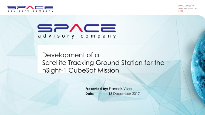 nsight 1 cubesat mission