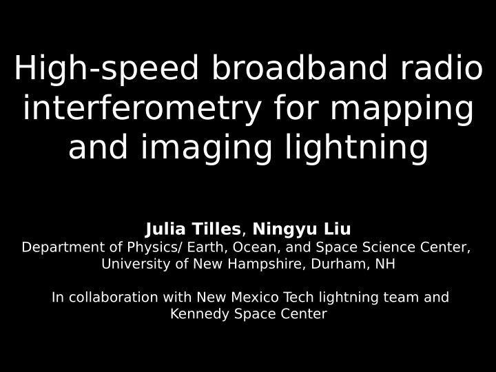 high speed broadband radio interferometry for mapping and