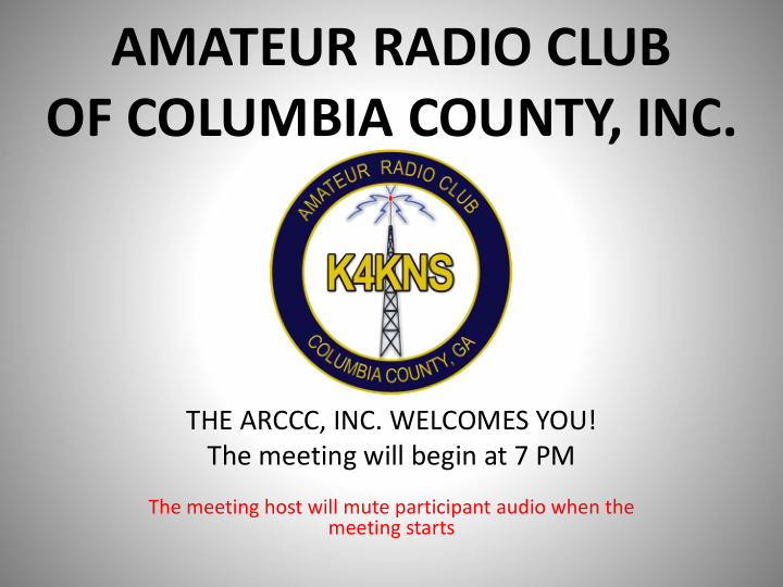 amateur radio club of columbia county inc