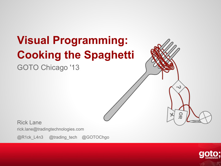 visual programming cooking the spaghetti
