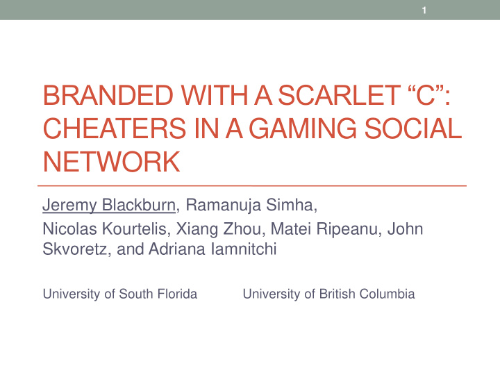 branded with a scarlet c cheaters in a gaming social