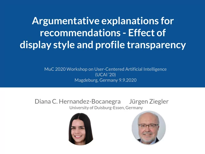 argumentative explanations for