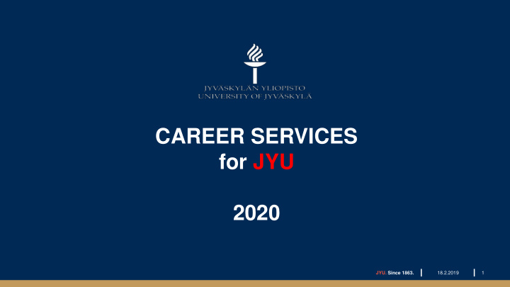 career services for jyu 2020