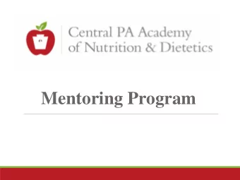 Mentoring Program  What is mentoring?  Mentoring is a positive developmental partnership, which is