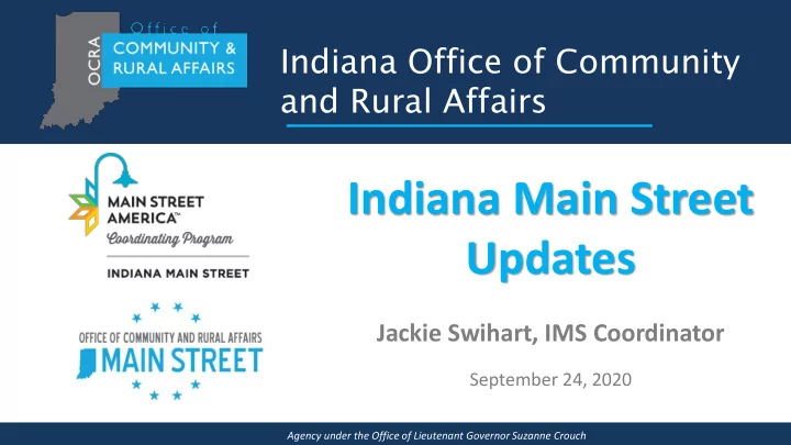 indiana main street updates