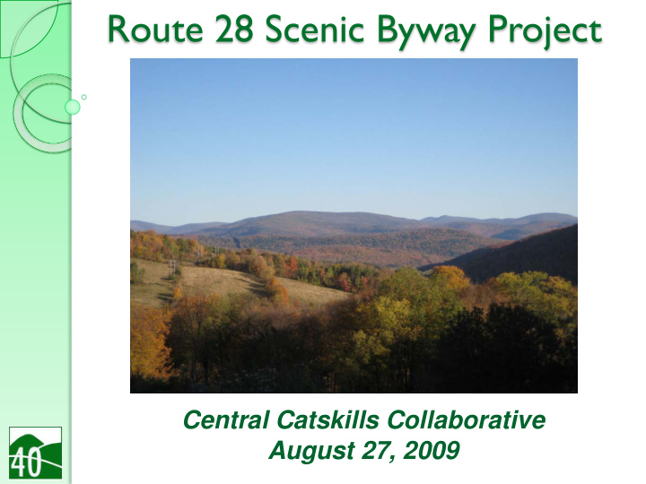 route 28 scenic byway project