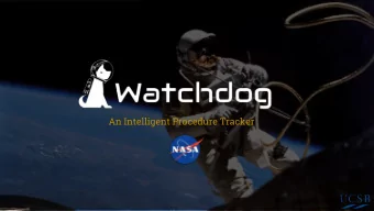 An Intelligent Procedure Tracker  Problem Specification  Development  Team  Ryan Lorica  Lead  |