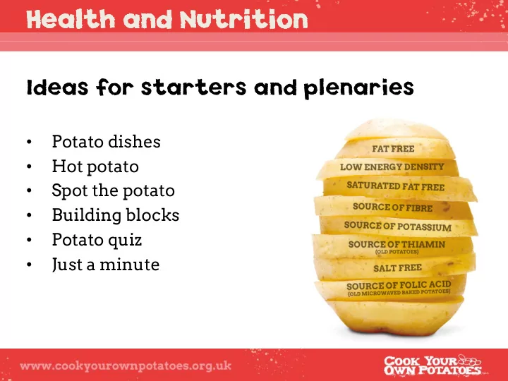 healt health a h and nutrition nd nutrition