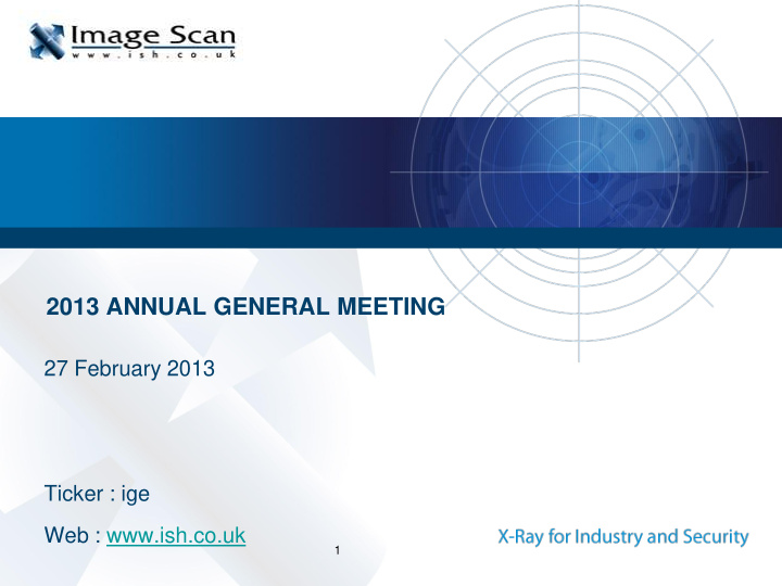 2013 annual general meeting