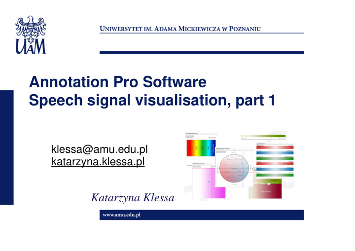 annotation pro software speech signal visualisation part 1