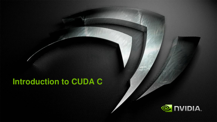 introduction to cuda c what is cuda