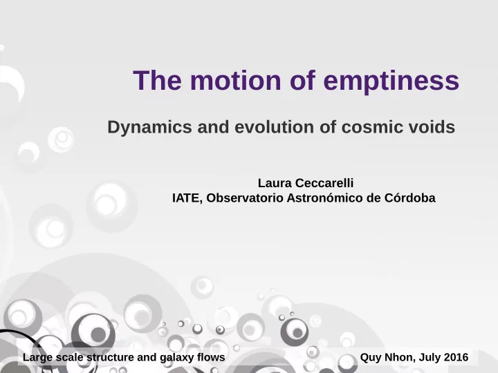 the motion of emptiness
