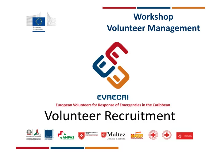 volunteer recruitment risk management