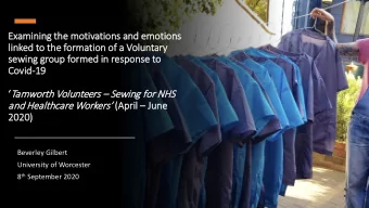 Examini  ning  ng t  the motivations  ns and e  nd emotions  ns  linked to  to the f  formation o