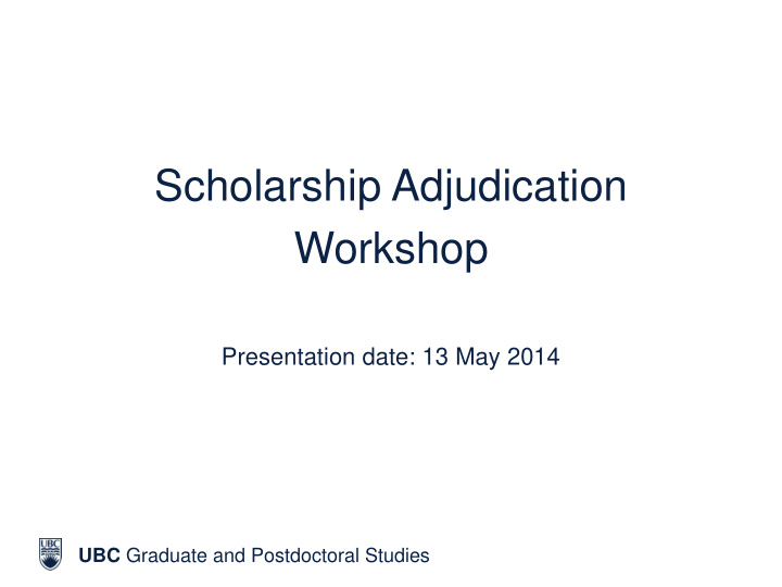 scholarship adjudication
