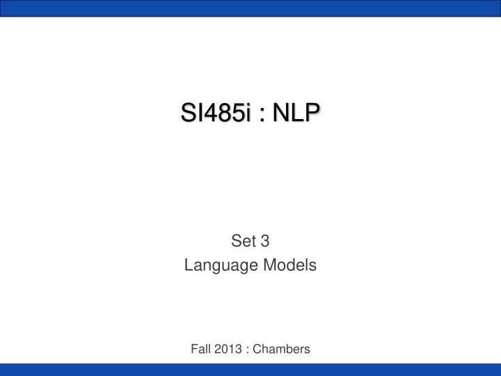 si485i nlp