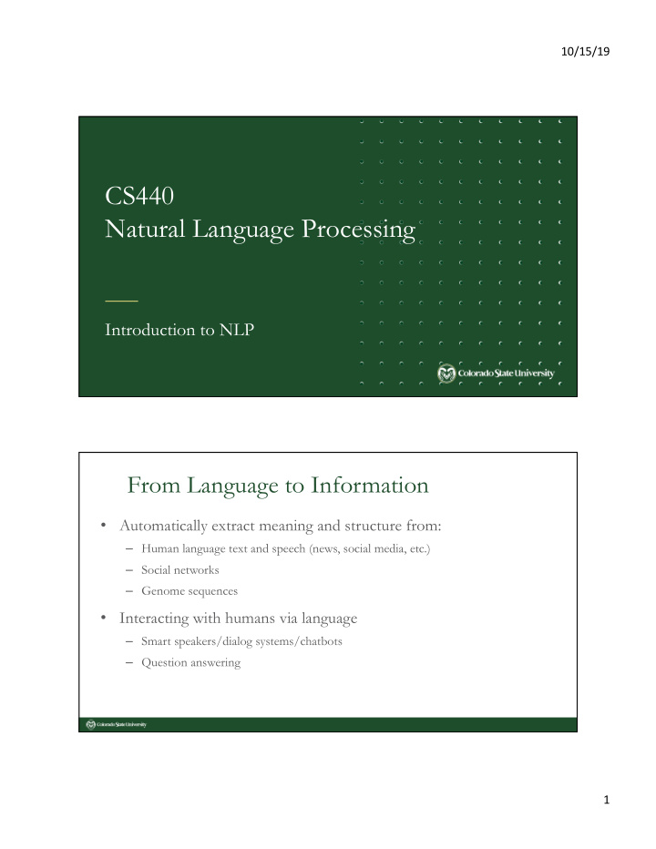 cs440 natural language processing