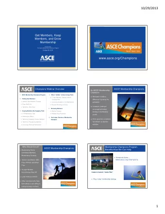 10/29/2013  Get Members, Keep  Members, and Grow  Membership Presented by The ASCE Membership