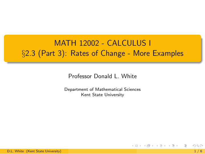 math 12002 calculus i 2 3 part 3 rates of change more