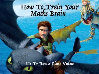 Maths Brain  LI: To Revise Place Value  M HTh TTh Th H T U . t  h  th  What do all these letters