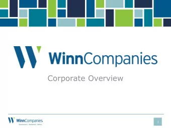 Corporate Overview  1  Addressing Community  Needs Through Mixed-  Income/Workforce Housing  The