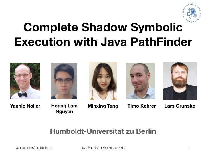 complete shadow symbolic execution with java pathfinder