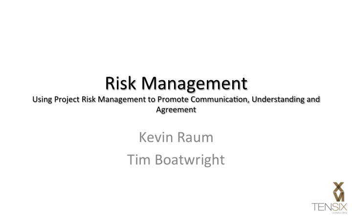 risk management