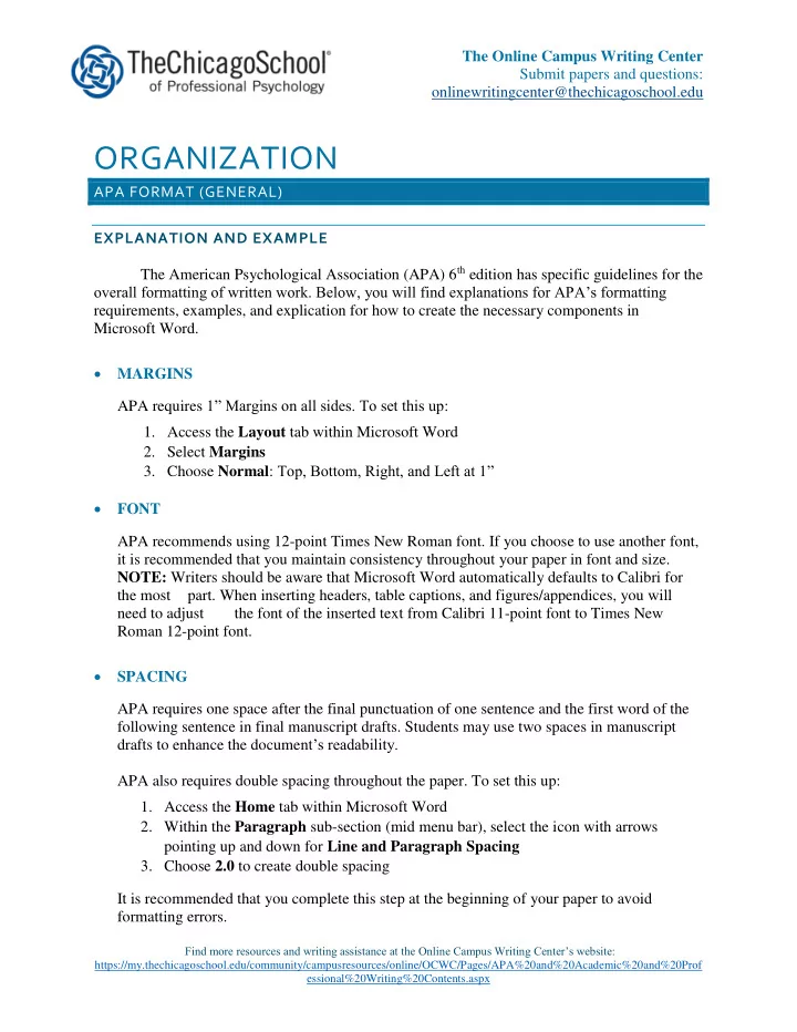 organization