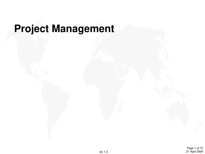 project management