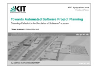towards automated software project planning