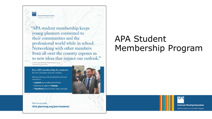 apa student membership program what is the american