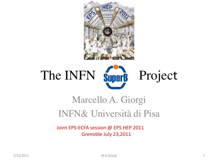 the infn projec t
