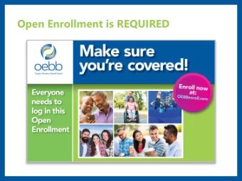 Open Enrollment is REQUIRED  Optional plan enrollments WILL carry  forward to 2019-20  Everyone