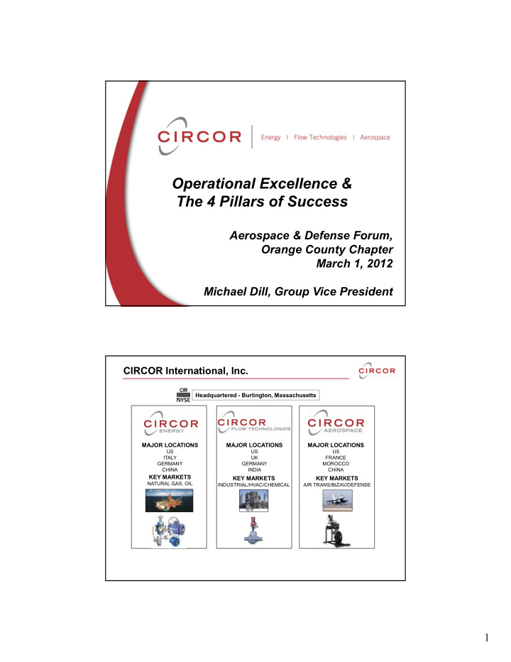 operational excellence the 4 pillars of success