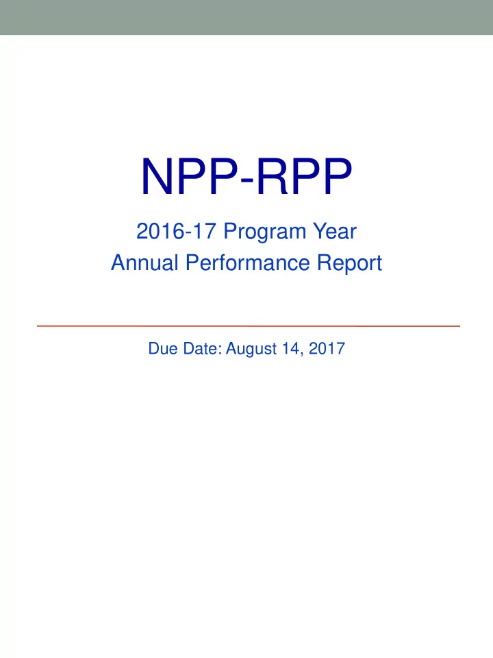 npp rpp