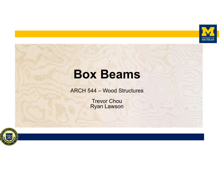 box beams
