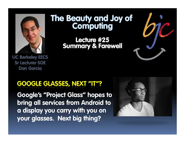 the beauty and joy of the beauty and joy of computing