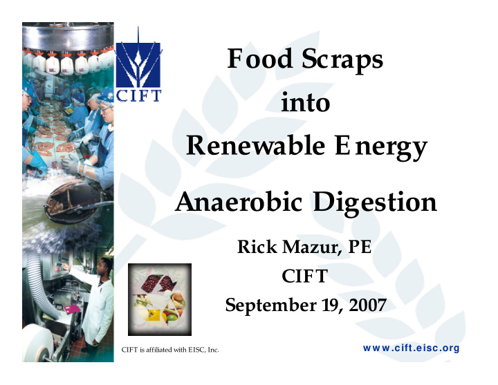food scraps into renewable energy anaerobic digestion