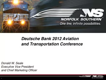 Deutsche Bank 2012 Aviation  and Transportation Conference  Donald W. Seale  Executive Vice
