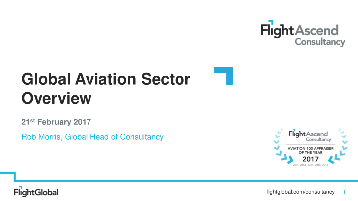 global aviation sector overview