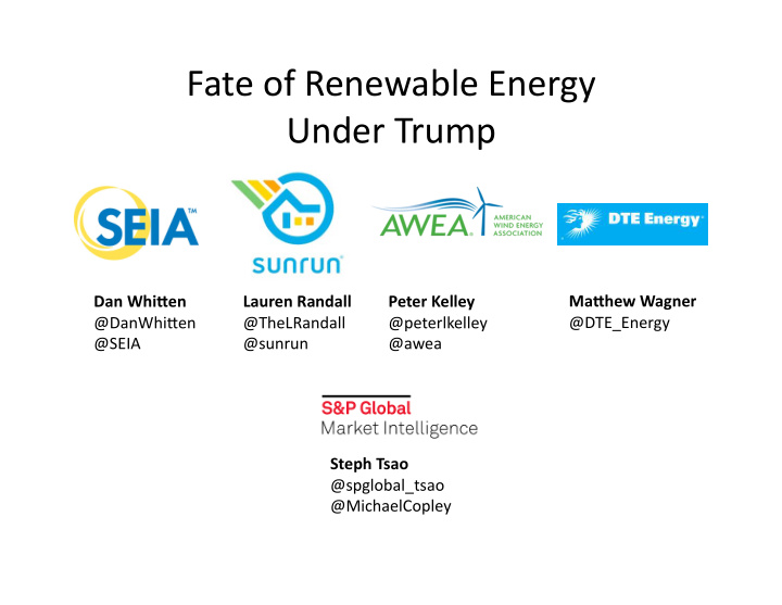 fate of renewable energy under trump