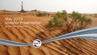 Investor Presentation  Occidental Petroleum Corporation  Cautionary Statements  Forwar  ard-Lo