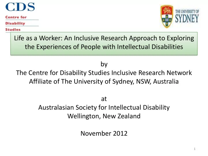 life as a worker an inclusive research approach to