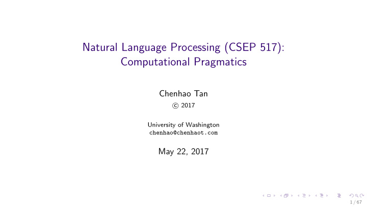 natural language processing csep 517 computational