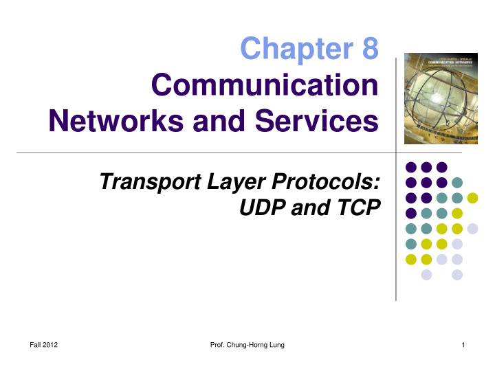 chapter 8 communication networks and services
