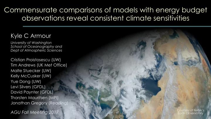commensurate comparisons of models with energy budget