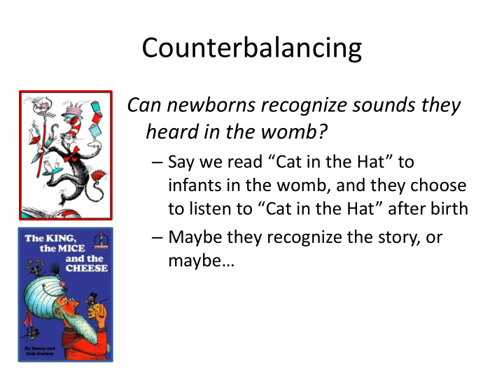 counterbalancing