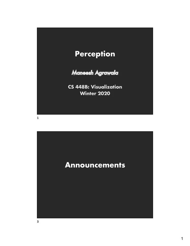 perception